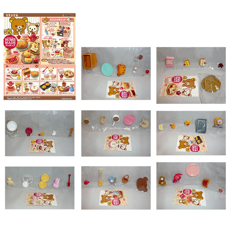 Rare 2013 Re-Ment Rilakkuma Homemade Cooking Full Set of 8 pcs <Free Shipping>