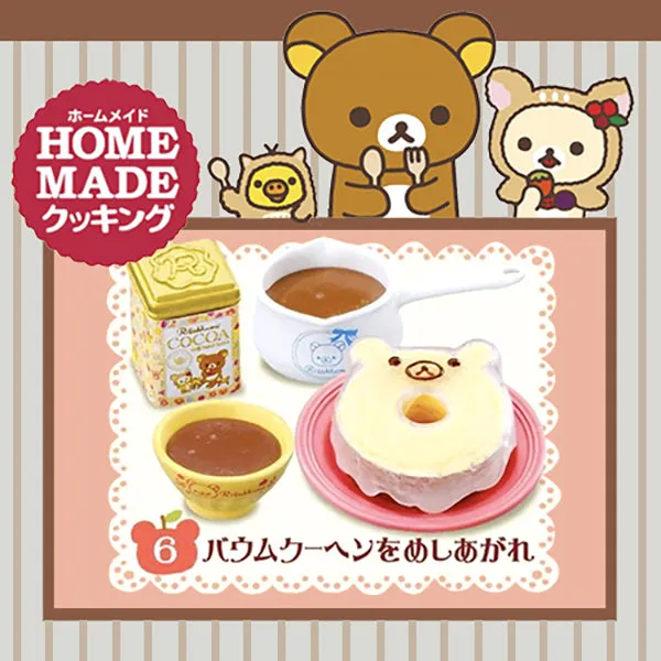 Rare 2013 Re-Ment Rilakkuma Homemade Cooking Full Set of 8 pcs <Free Shipping>