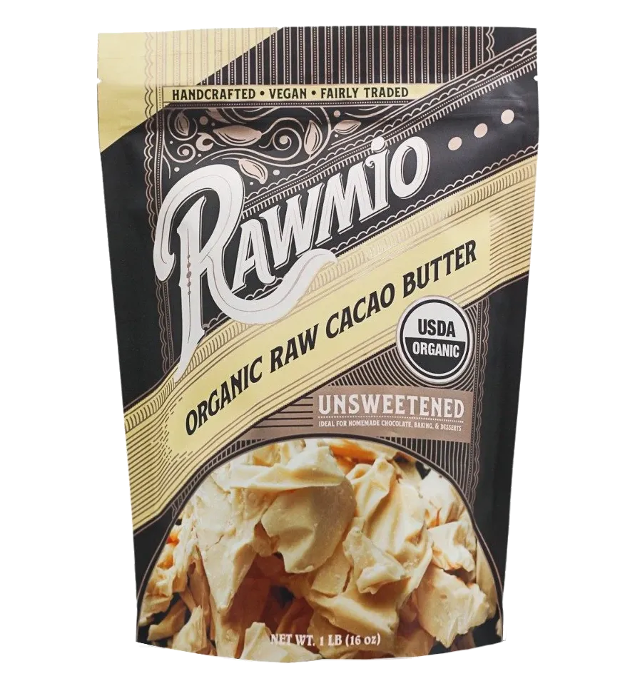 Raw Organic Peruvian Cacao Butter - 16 oz