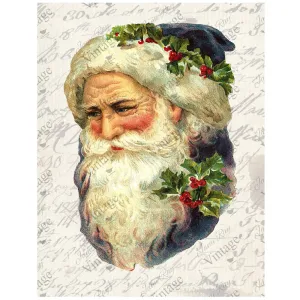 Santa Print A4 Rice Paper - JRV Stencil Co