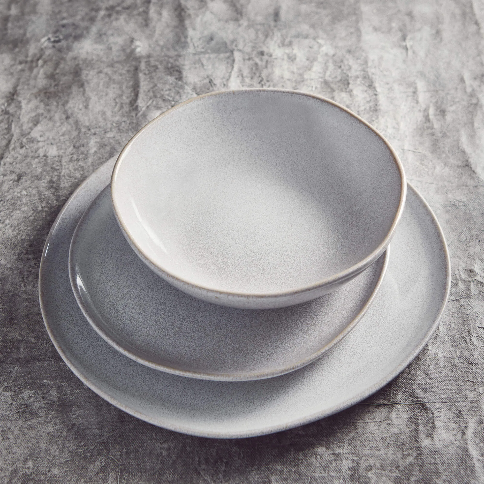 Series 12 Piece Dinner Set - Grey