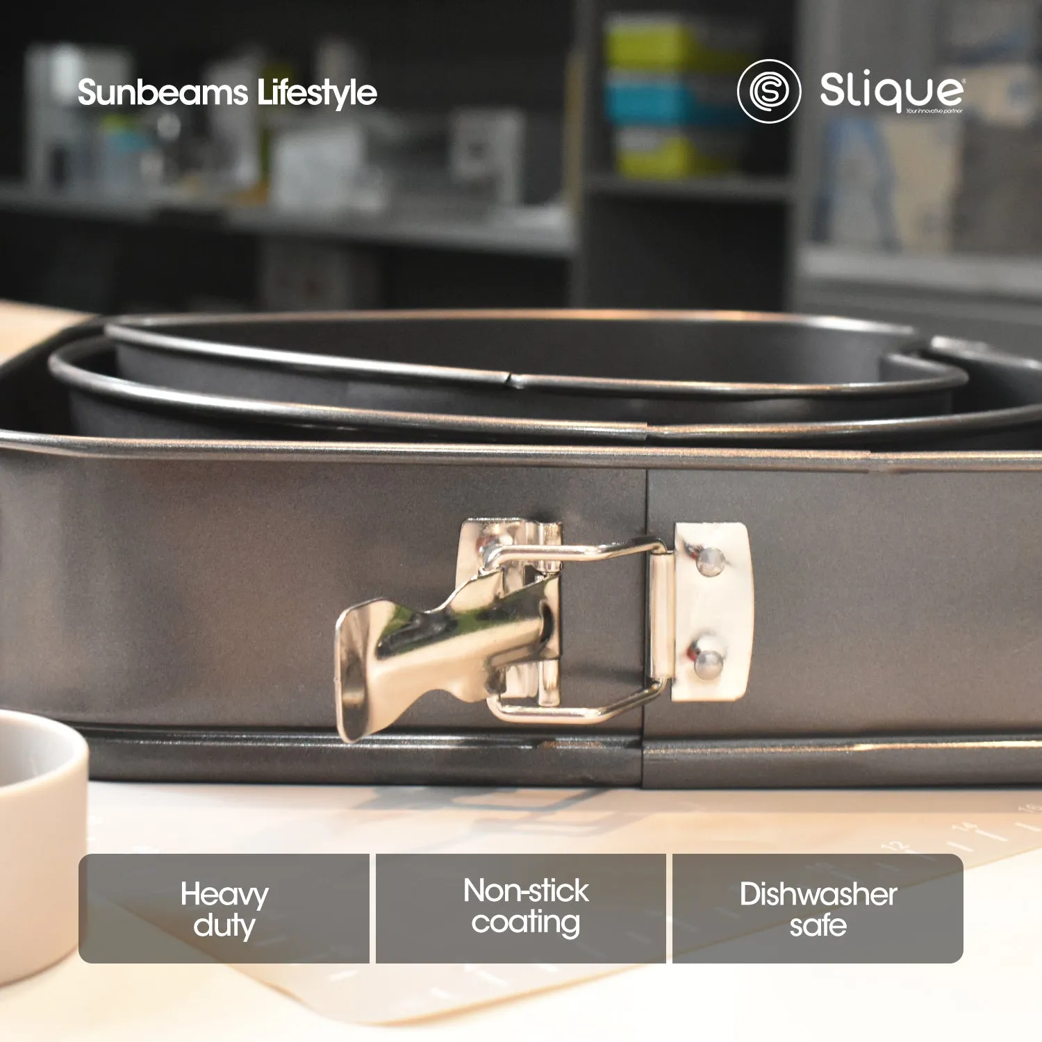 SLIQUE Nonstick Baking Pan 3pcs Set