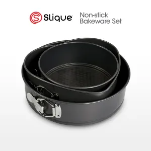 SLIQUE Nonstick Baking Pan 3pcs Set