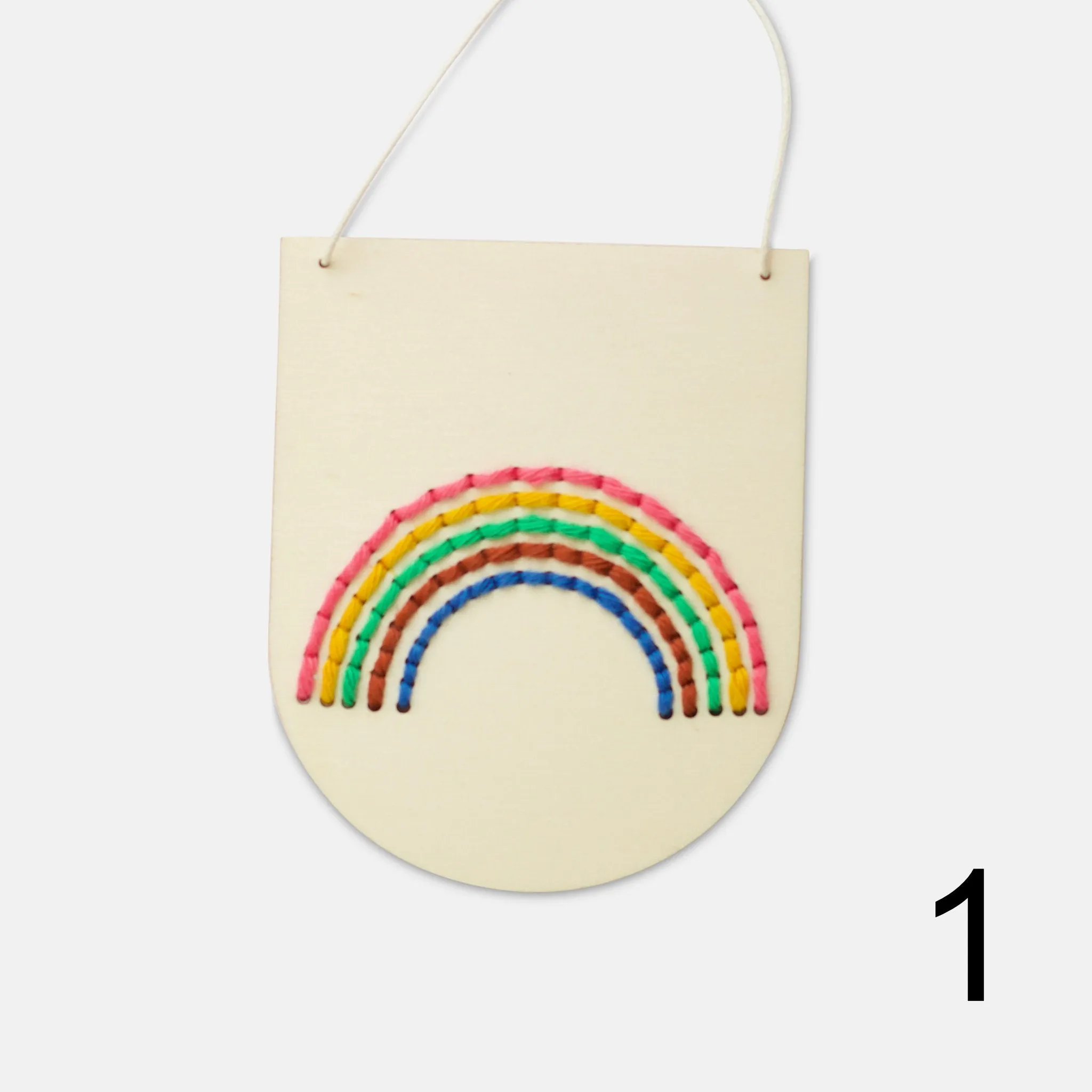 Small Rainbow Banner Embroidery Board Kit