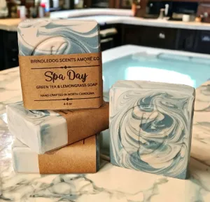 Spa Day (Variant) Green Tea & Lemongrass Scented Soap Bar 4.5 - 5 oz