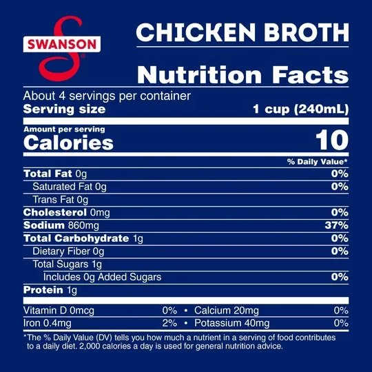 Swanson 100% Natural, Gluten-Free Chicken Broth, 32 oz Carton