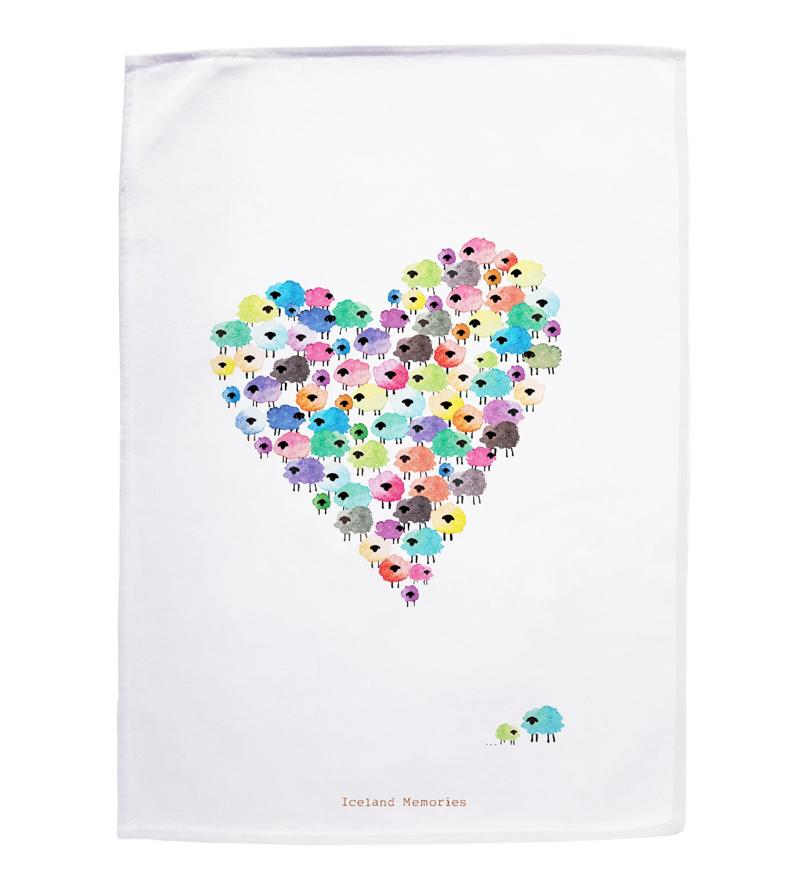 Tea towel - Flock of love