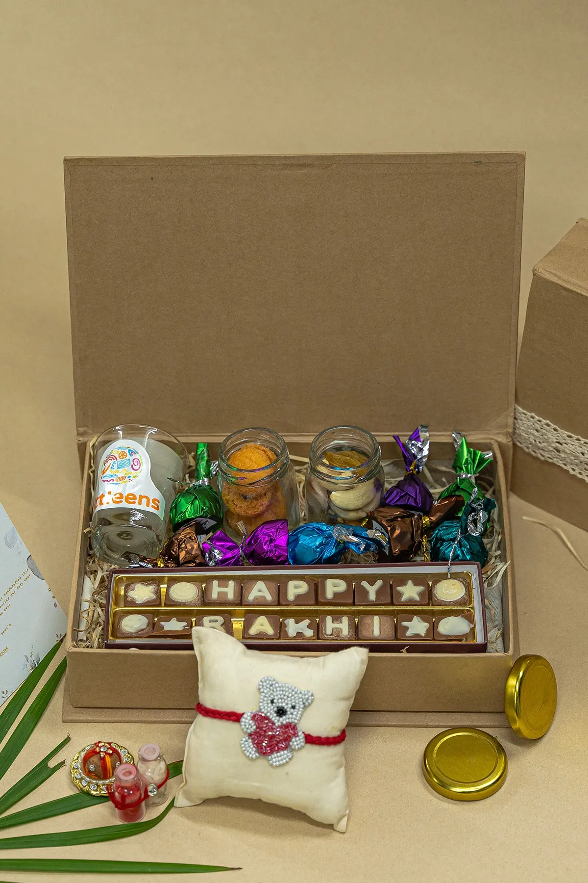 The Rakhi Hamper- One Embroidered Rakhi