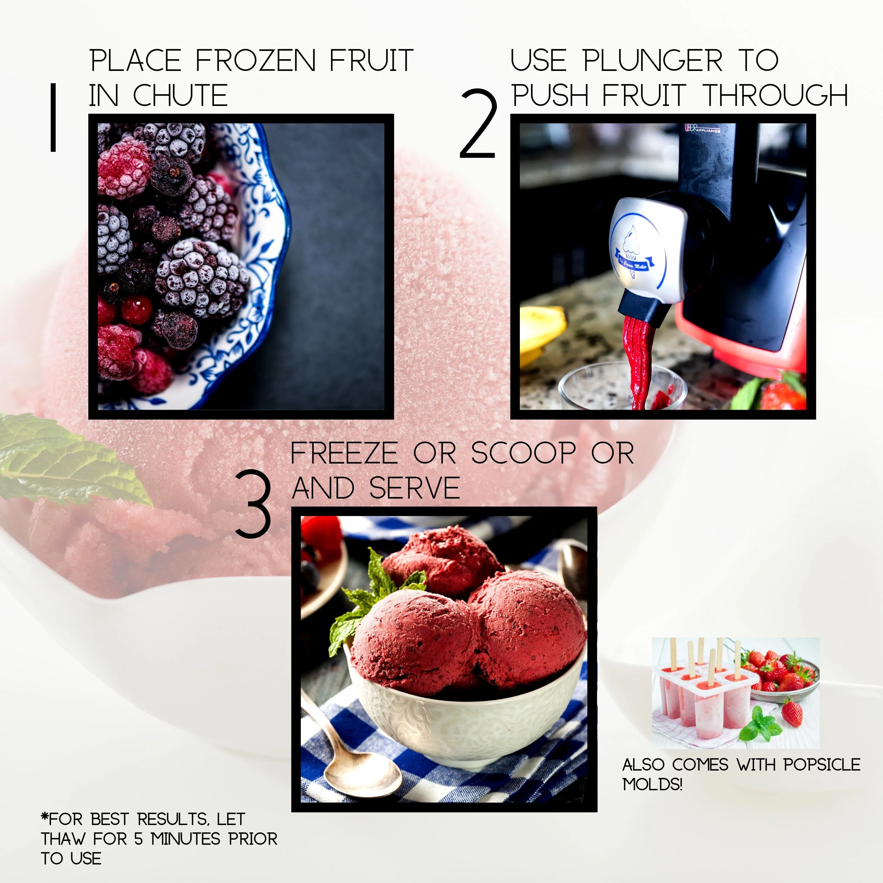 Uber Appliance Healthy Sorbet Maker