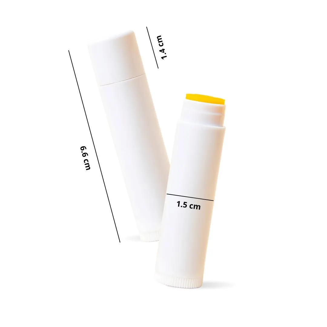 White Lip Balm Tubes